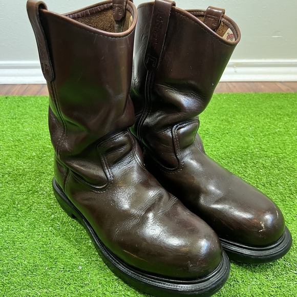 Red Wing Pecos 2231 Amber Leather Steel Toe Work Boots  Sz 10, Made in USA. EUC - Picture 3 of 11